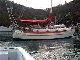 hans christian 33 summer awning