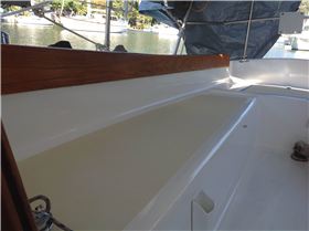 Cockpit under tarp & finished