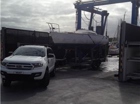 Pulling the yacht out for a full refit