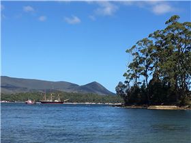 James Craig on way to wooden boat festival