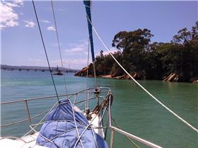 Mansion on the Hill & Our Anchorage Below