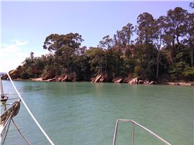 Mansion on the Hill & Our Anchorage Below