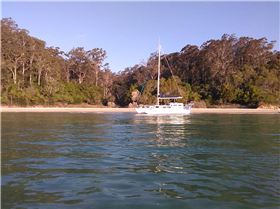 Mansion on the Hill & Our Anchorage Below