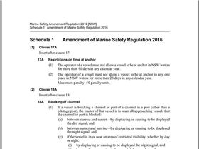 90 Day Anchor limit NSW
