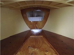 Boards in place SEAKA forward cabin