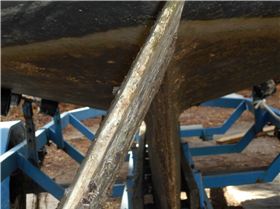 rudder, which should be parallel to keel