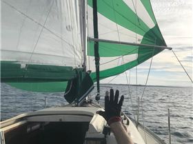 Bolero under spinnaker