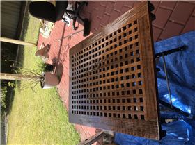 Epoxy then varnish on grate