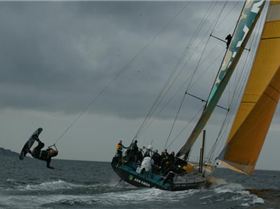 more wakeboarding behind volvo 70