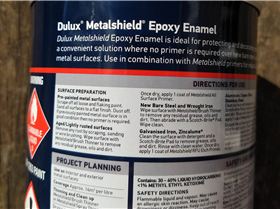 Epoxy enamal for metal