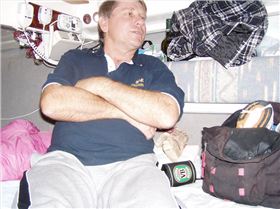 Browned off Or is he in a stupefied state