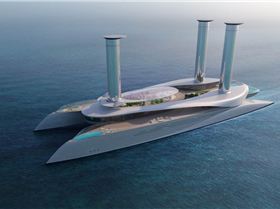 Flettner rotor yacht concept