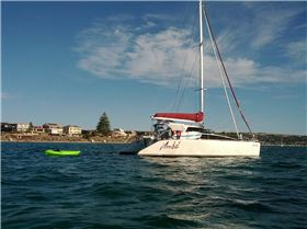 Arriba moored off Hove, South Australia