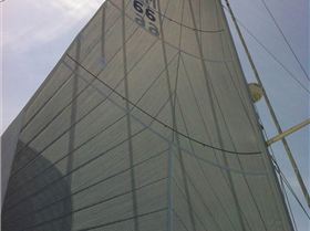 In mast furling carbon main