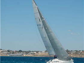 Mulberry sailing off MAAC -just South off Hillarys