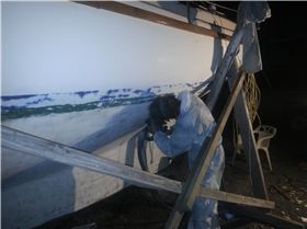 sanding hull