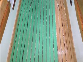 Floor taped ready for pointing