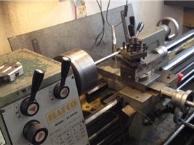 Reducing the SS pivot rod.