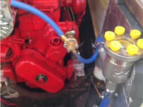 vetus muffler and throttle gear shift instilation 009