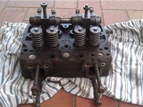 bukh dv20 cylinder head exhaust manifold water pump case 19784503