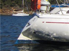 Adams 31 transom and rudder