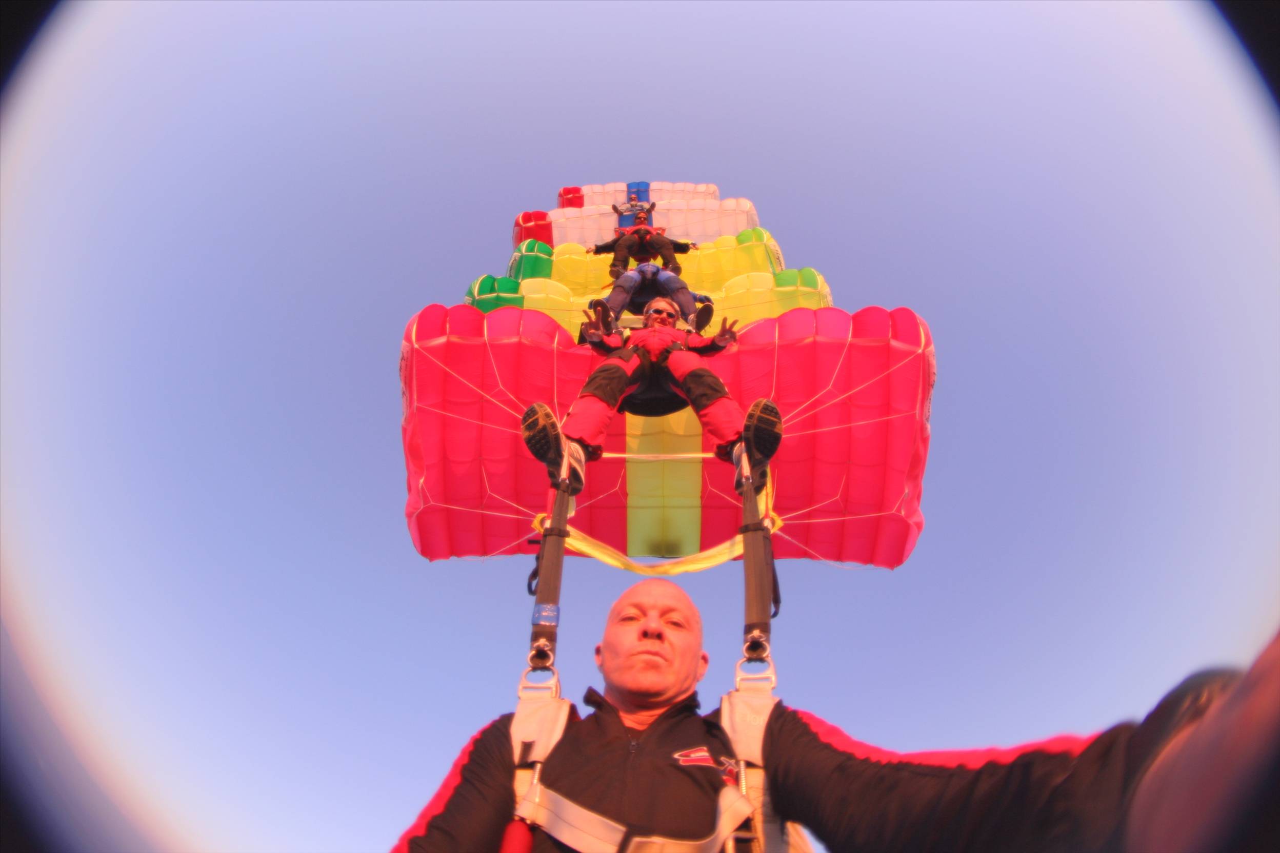 5 Stack with the boys on my 100th jump