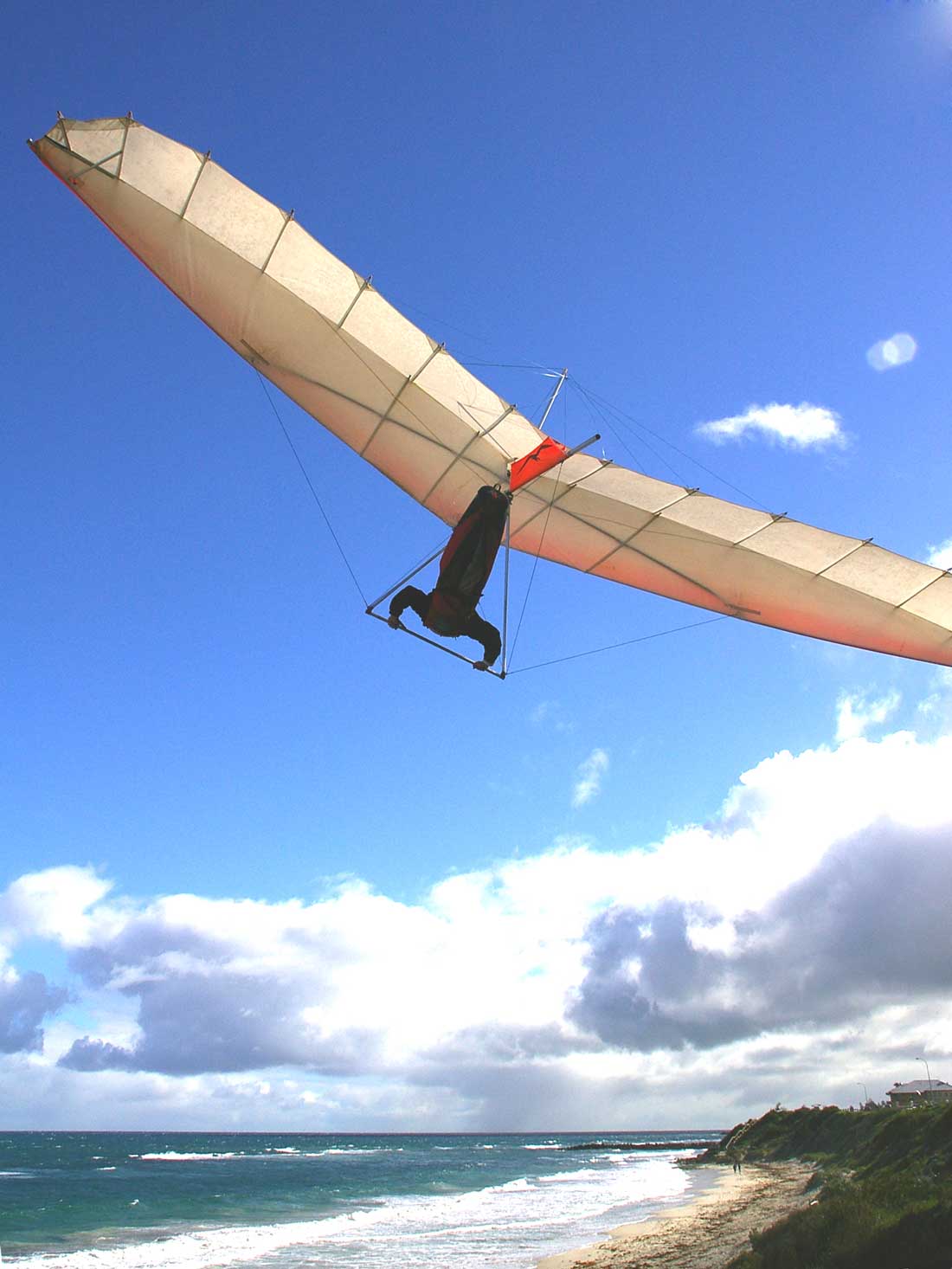 Sun between the clouds