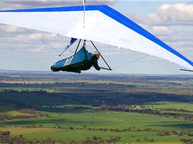 Chris H flying his new fun at Mt Bakewell