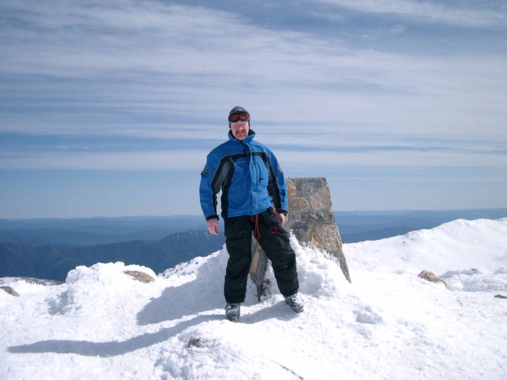 Tim & Paul on top of Mt Kosciuszko 6 Sept 2008
