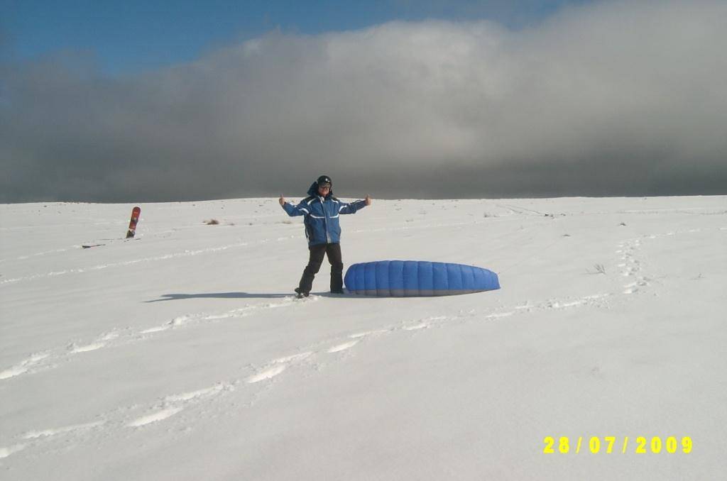 Paul after a succesful snowkiting session