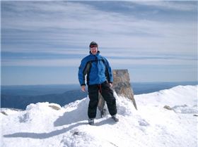 Tim & Paul on top of Mt Kosciuszko 6 Sept 2008