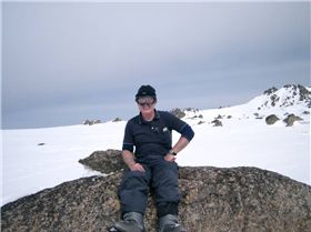 Tim & Paul on top of Mt Kosciuszko 6 Sept 2008