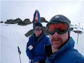 Tim & Paul on top of Mt Kosciuszko 6 Sept 2008