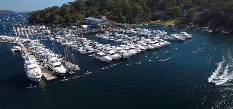 Pittwater RMYC drone pano