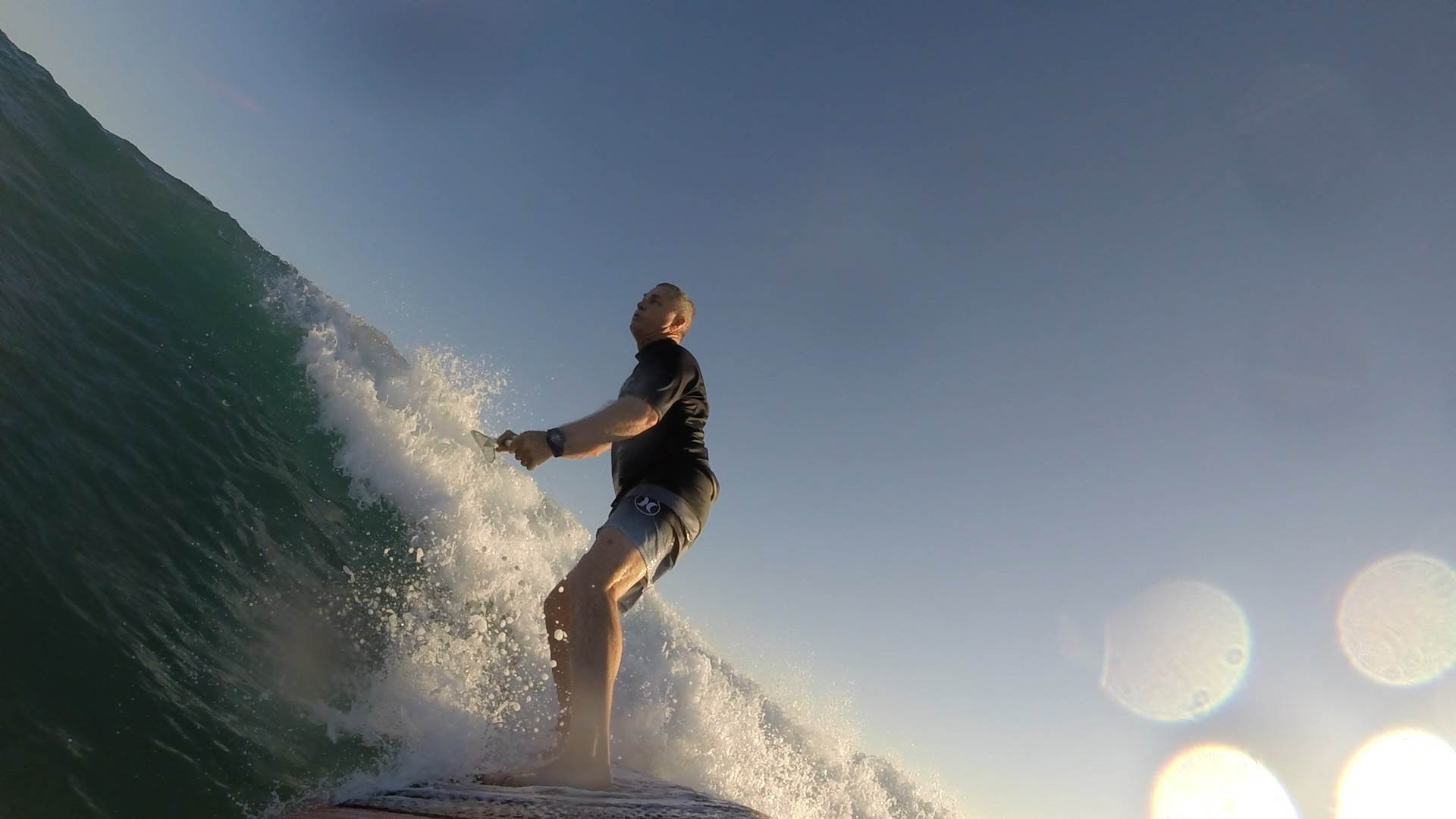 Fun waves at Exmouth