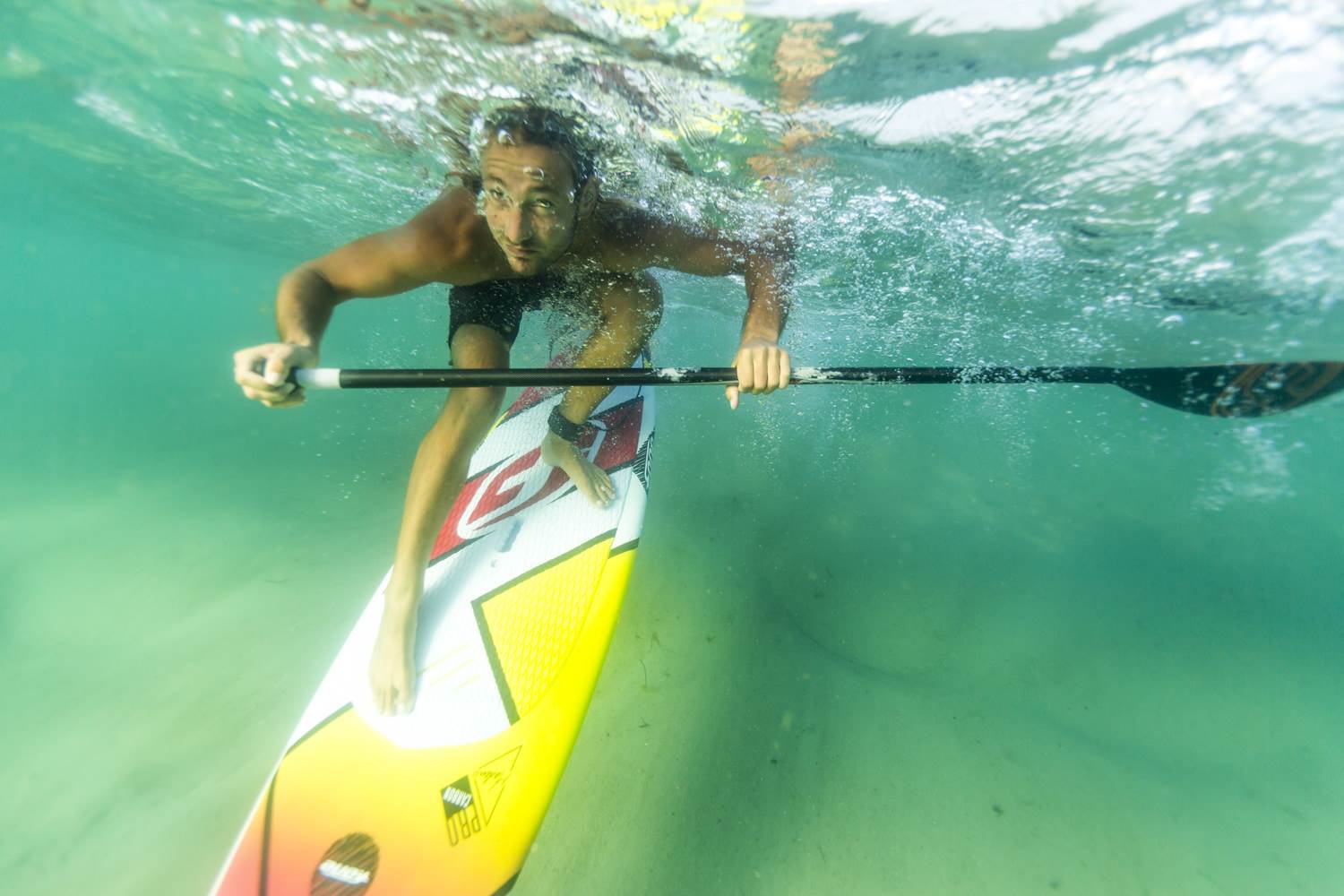 Pro rider Dimitri Georges, coming from France to show us how to ride the F-ONE Madeiro Pro 7'2''