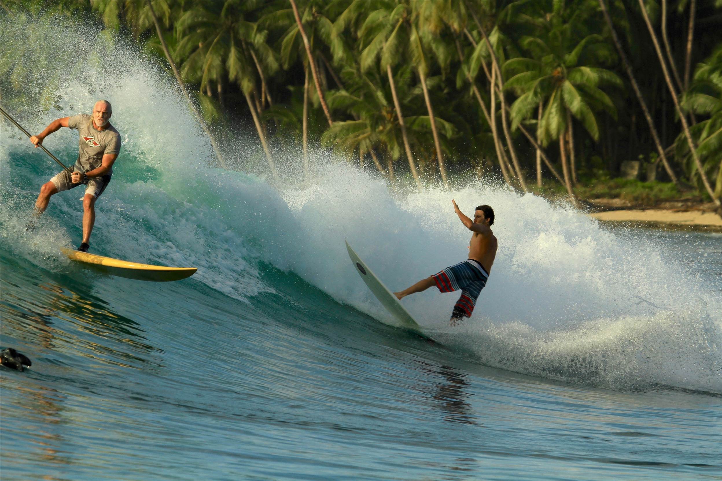 Father & Son sharing a wave