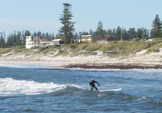  first wave on the SUP