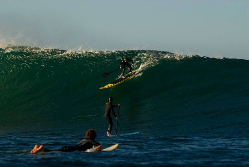 noice board on a noice wave