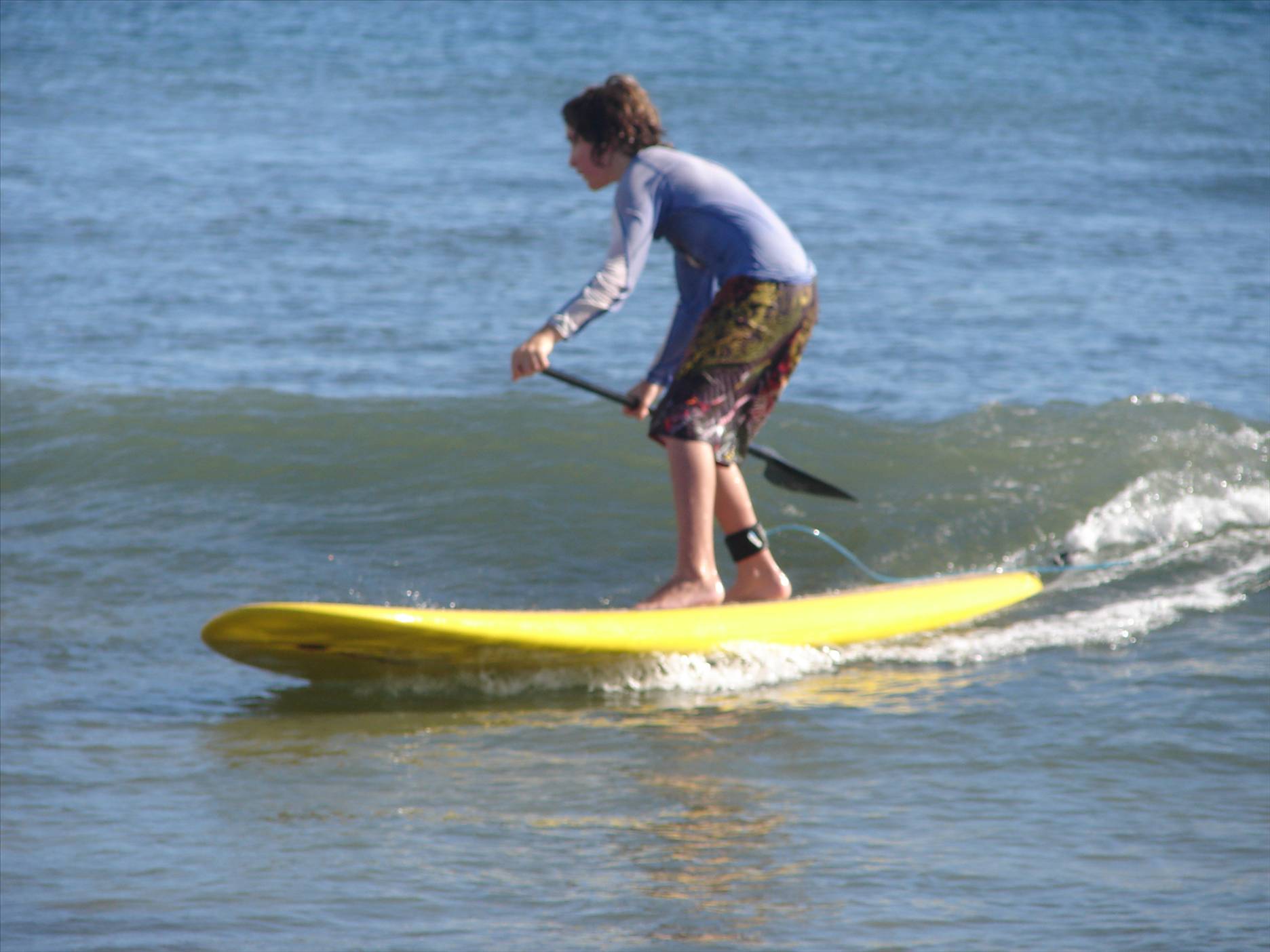 Kids enjoying SUP for first time