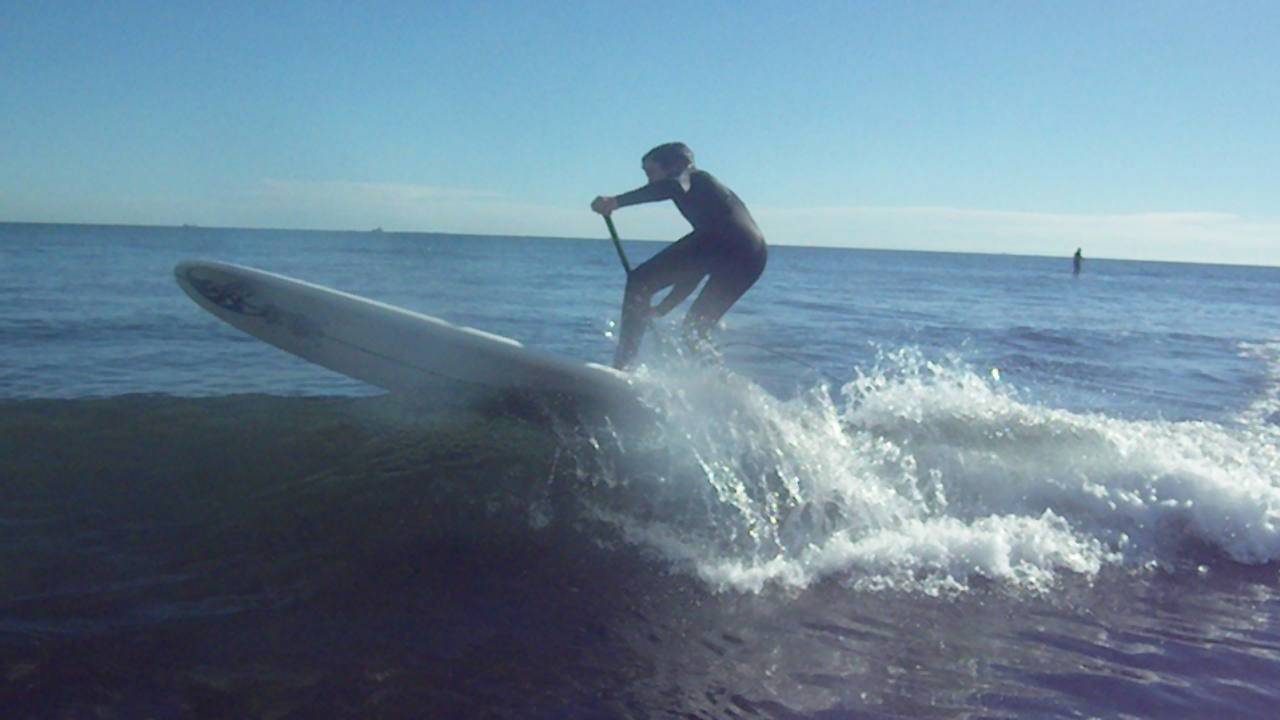 My son David (13) enjoying his Starboard 9'8" last Sunday
