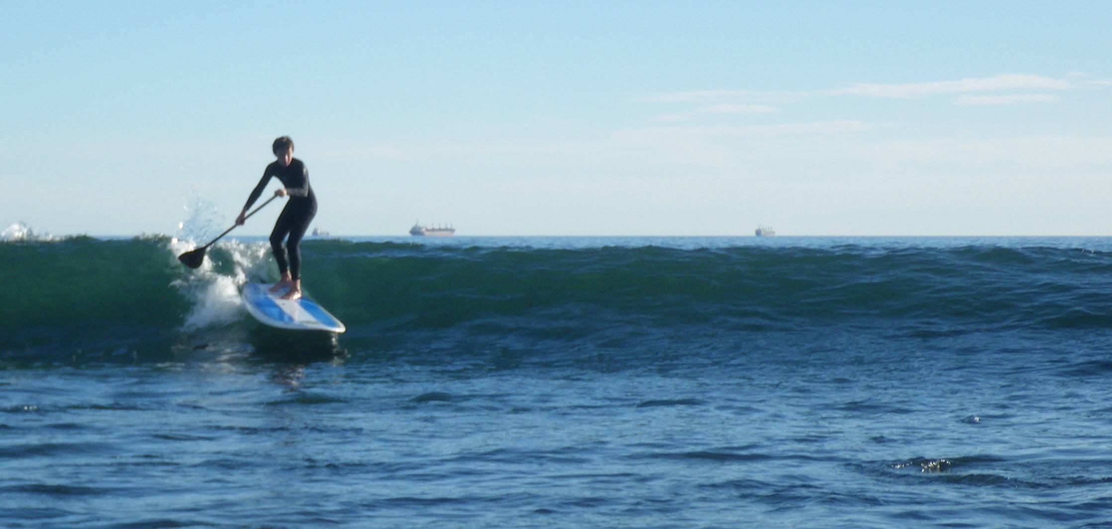 My son David (13) enjoying his Starboard 9'8" last Sunday