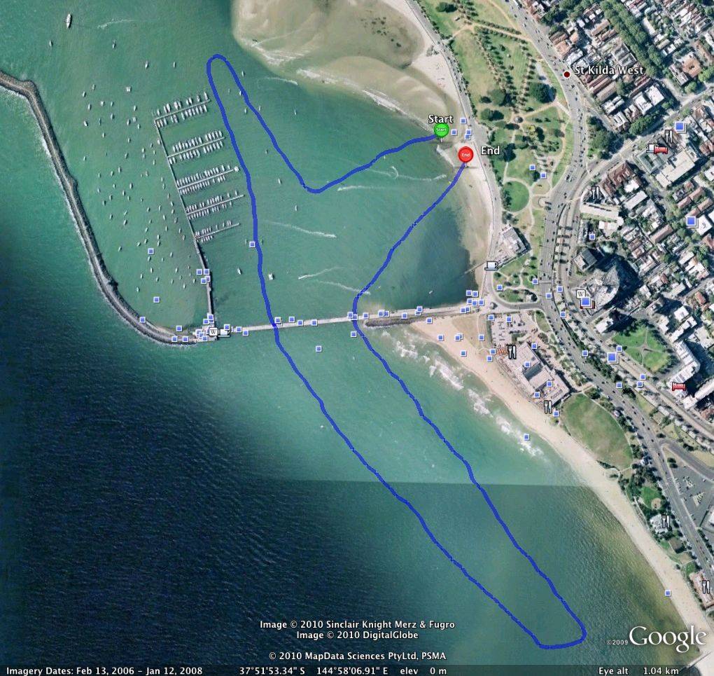 Port Phillip Cup route