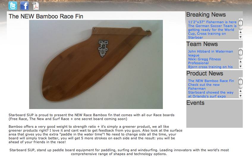 SB Race Fin