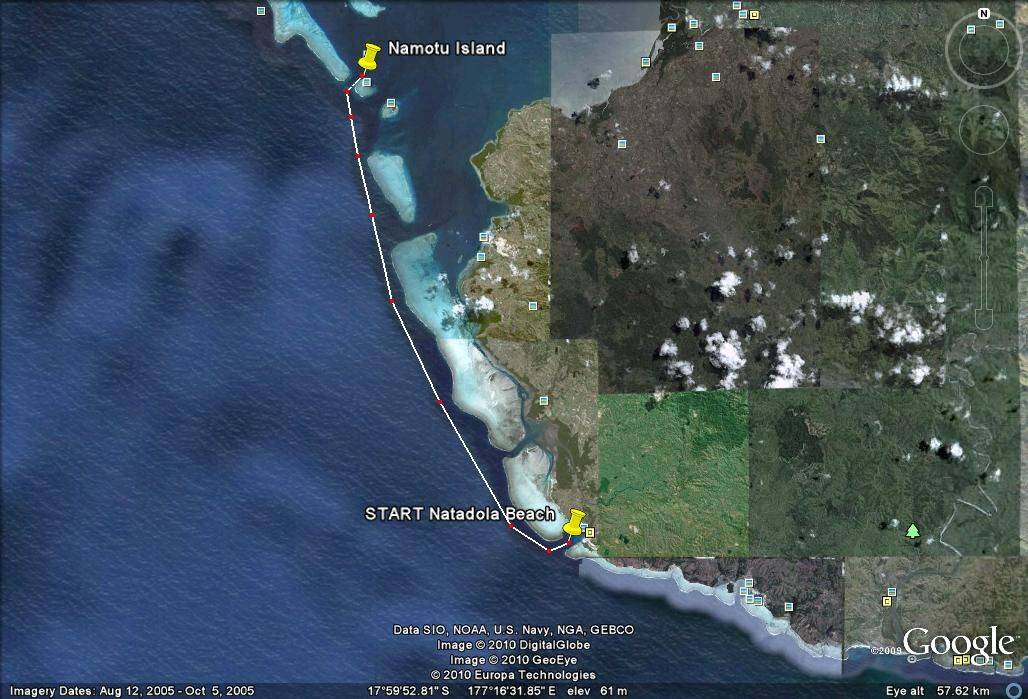 40kn Downwind Race FIJI