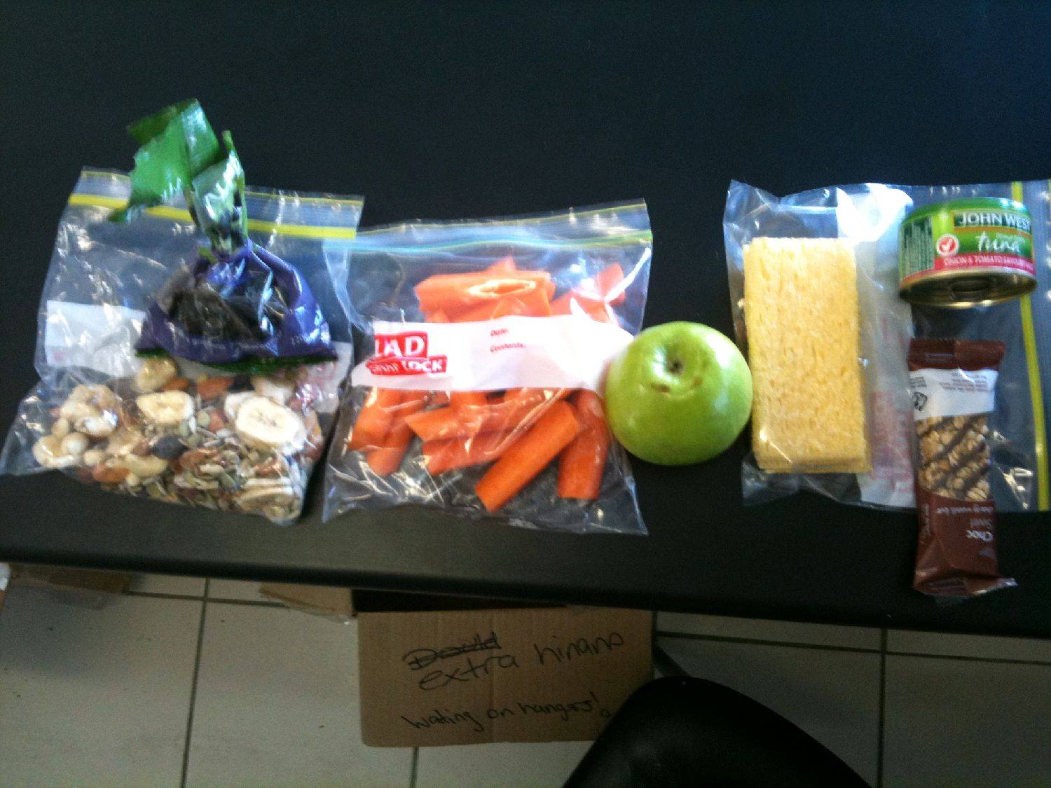 my food during the day