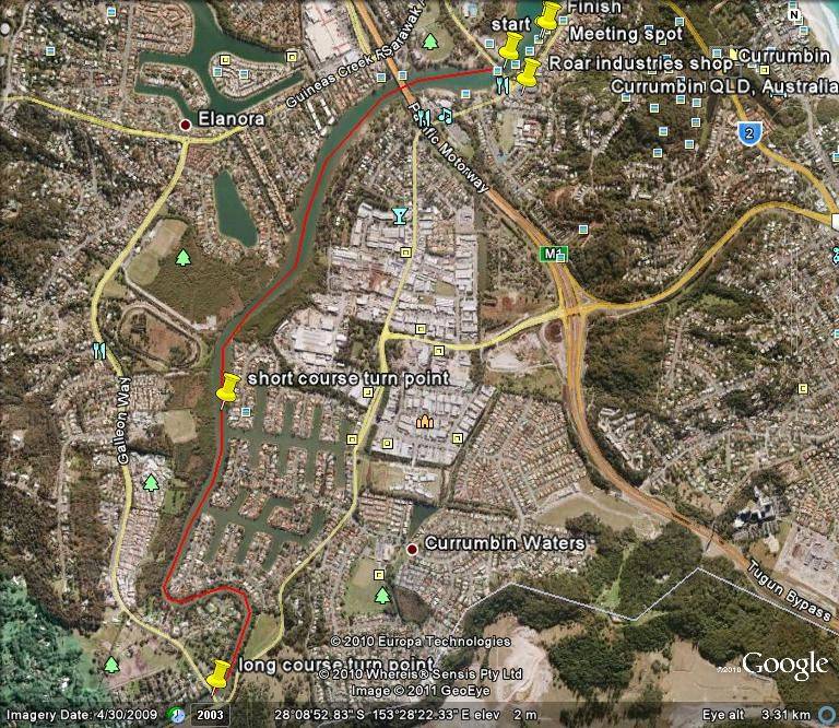 Roar fun race day map