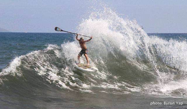 Noah in Hawaii - playing on the backwash