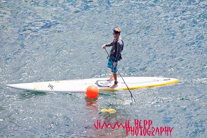 Sam Parker finishing leg 2 of Mormaii Triple Crown