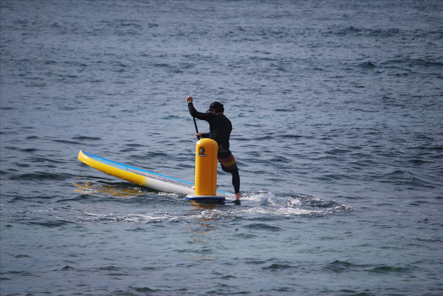 Trav making it look easy and the race winning board